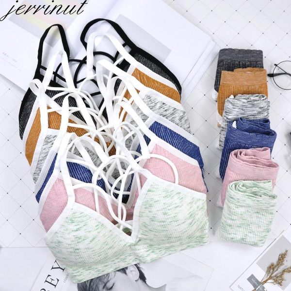 

jerrinut women bra and panties set push up bras for women set seamless bralette padded underwear comfort wireless brassiere, Red;black