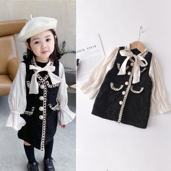 

girl's dresses girls dress 2021 fashion party costumes princess patchwork ruffles for girl casual bow baby children clothes, Red;yellow