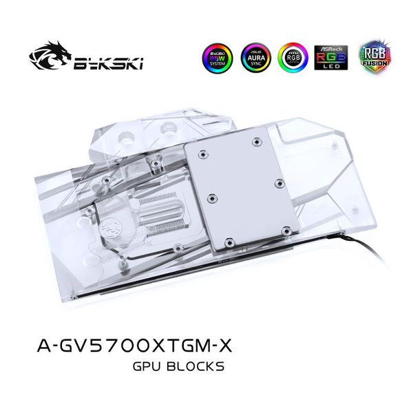 

fans & coolings bykski pc gpu cooler water cooling video amd block for gigabyte radeon rx5700xt gaming oc 8g a-gv5700xtgm-x