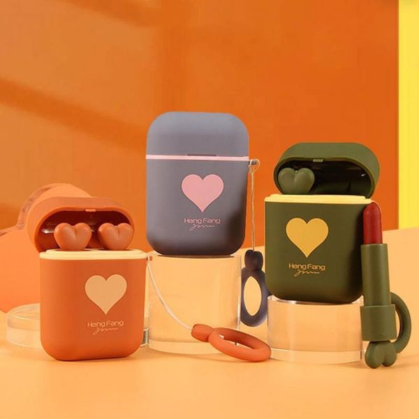

lip gloss 2pcs/set 1.5g earphone box design long-lasting high chromaticity makeup exquisite cosmetics lipstick for beauty