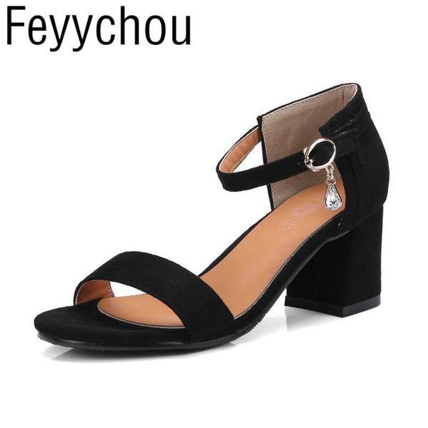 

dress shoes women sandals high heel 2021 summer spring crystal buckle peep toe fashion casual wedding office black pink