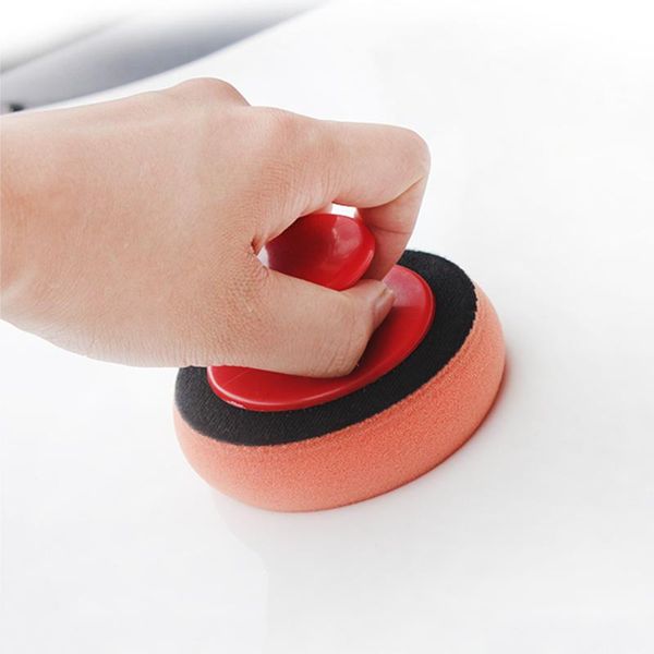 

care products car wax wash polish pad sponge cleaning foam kit terry cloth microfiber applicator pads with gripper handle car-styling