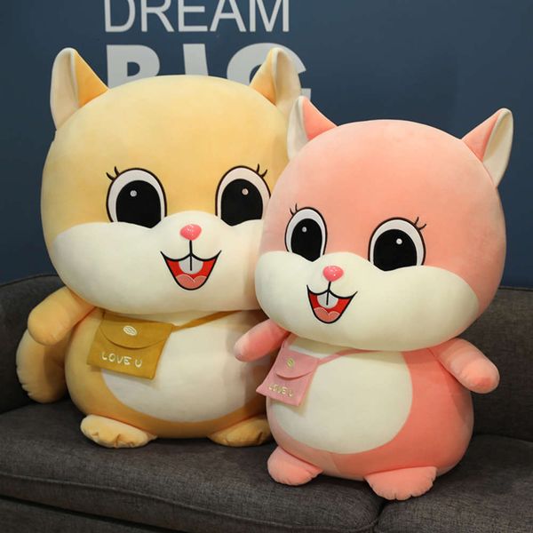 

cute douding squirrel plush toy doll hamster pillow children sleeping girl doll korea, Blue