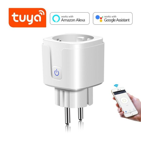 

smart power plugs tuya life wifi plug eu/us/uk/au/br adapter remote voice control timer socket work with google home alexa