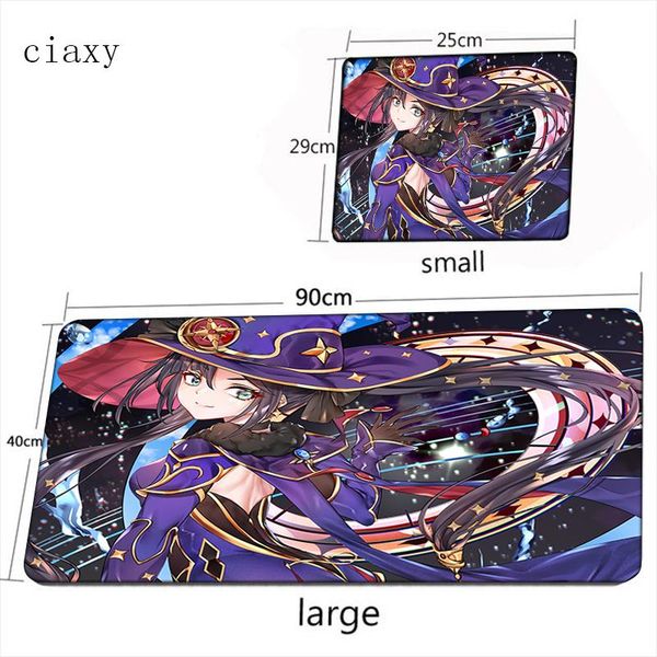 

mouse pads & wrist rests cute genshin impact pad desk accessories white extended computer mause gamer table custom rug mat game gaming mats