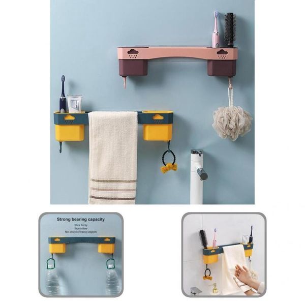 

towel racks portable good shelf with 2 storage box 3 colors rack space-saving for household