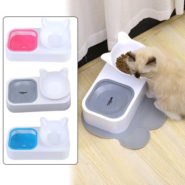 

pet dog cat slow feed protect spine water bowl protection care bowl