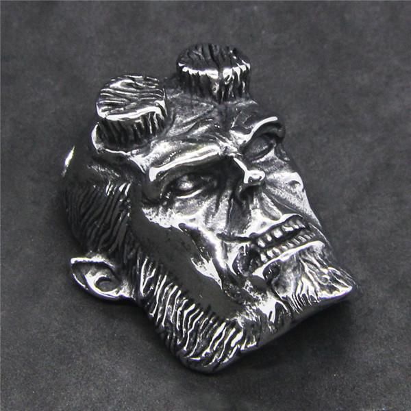 

pendants fierce man pendant 316l stainless steel fashion silver men, Black