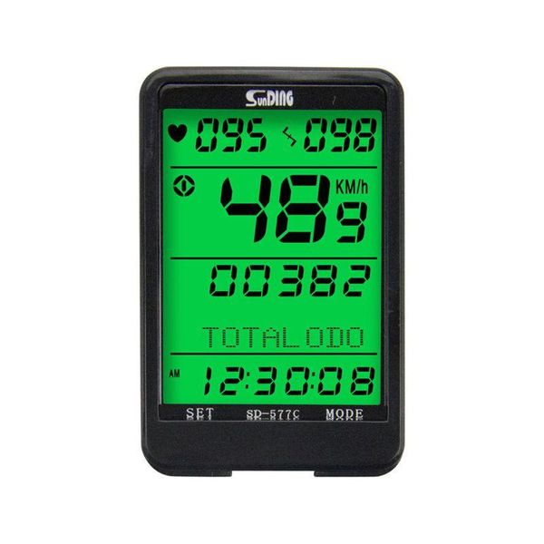 

bike computers sunding sd-577c speedometer wireless heart rate cadence ant monitor satch bicycle computer cycling odometer accessories