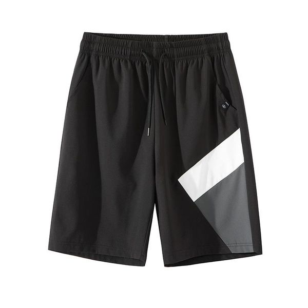 

men's shorts 2021 summer breathable straight casual male hip hop joggers bottom sweatpants fashion patchwork short pants, White;black
