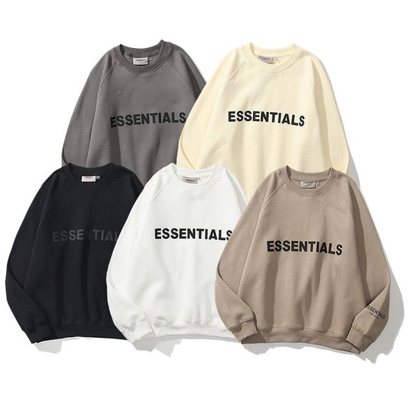 

far of god fog essentials couple over size crew neck fashion men's sweater, Black