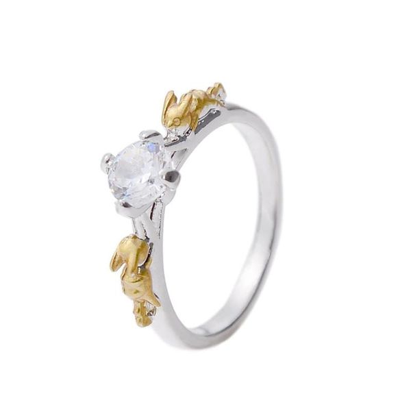 

wedding rings imixlot zircon engagement for women rose gold color female anel austrian crystals jewelry quality, Slivery;golden