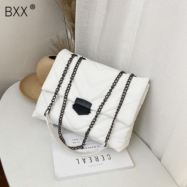 

shoulder bags [bxx] fashion pu leather crossbody for women 2021 spring summer luxury handbags lady chain purses designer hr253