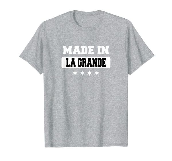 

made in la grande t-shirt, White;black