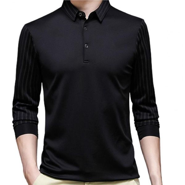 

men's dress shirts men pullover fashion t-shirt business shirt turn-down collar anti-wrinkle slim soft, White;black