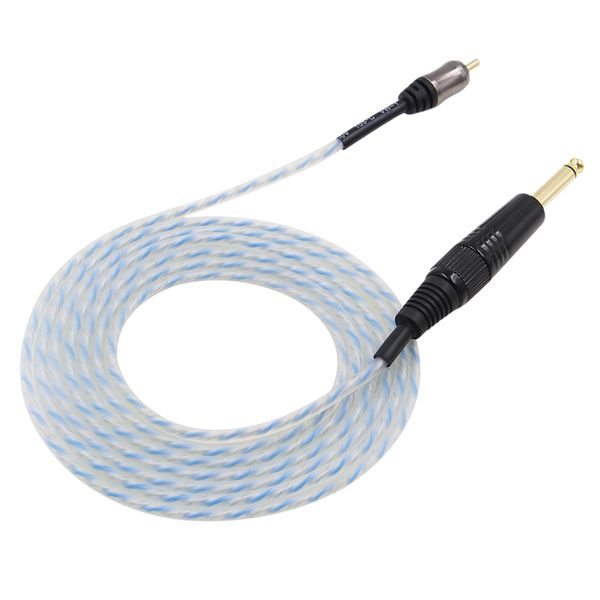 

1pc tattoo clip cord heavy duty rca rubber silicone cord for tattoo machine foot pedal tattoo kits power supply ing