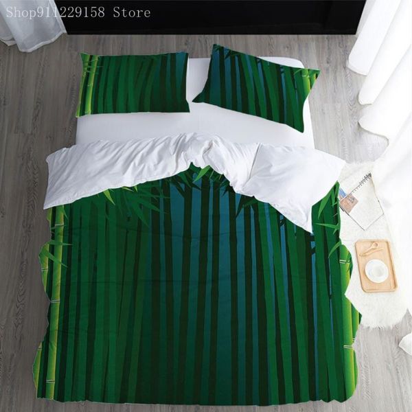 

bedding sets green set landscape picture duvet cover kids teens home textile twin king size