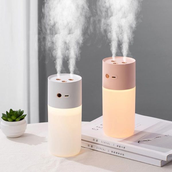 

humidifiers usb rechargeable wireless dual spray air humidifier mist diffuser maker led night light ultrasonic aroma