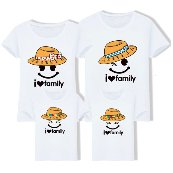 

matching outfits clothing summer look mother daughter dresses father son t-shirt cotton, Blue