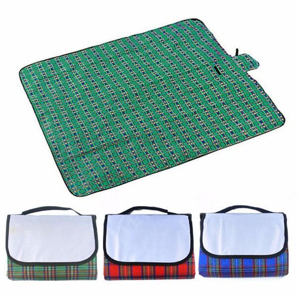 

outdoor foldable camping picnic mat hiking travel beach waterproof sleeping tent pad mat moistureproof sand plaid blanket
