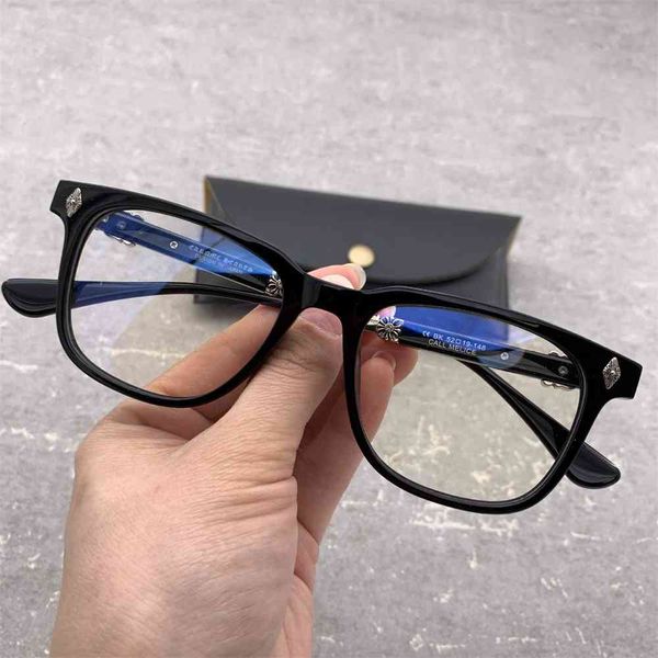 

80% off store online crosin eyeglass frame sword silver plate black versatile men's and women's fashion myopia glasses, White;black