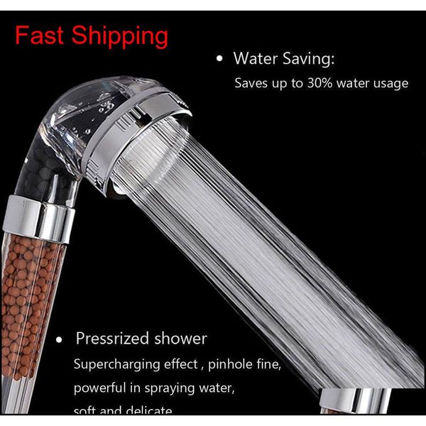 

dia.6cm new anion spa water-saving filtration shower head high pressure hand qylvhy homes2007