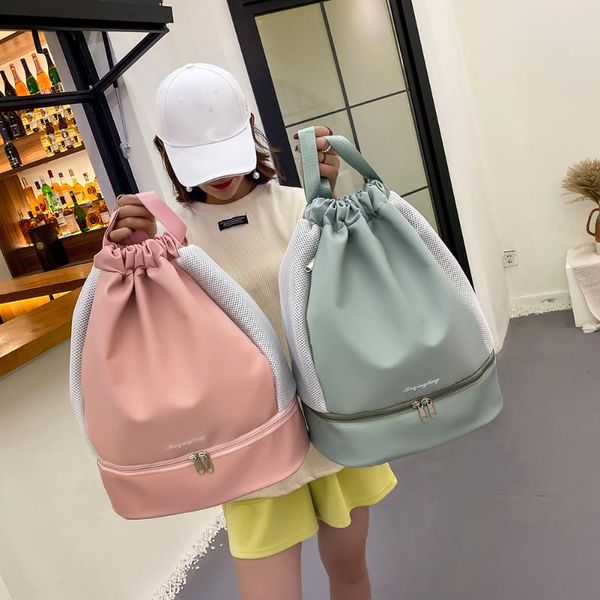 

duffel bags bag summer waterproof gym sports travel drawstring outdoor backpack for training swimming fitness softback