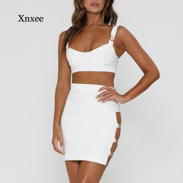 

casual dresses female white strap mini dress bustier crop and cut out short two piece sleeveless outfit bodycon clothing, Black;gray