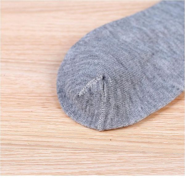 

7 double middle sleeve men's sports socks simple polyester nude solid color breathable comfortable sports men jllczu, Black