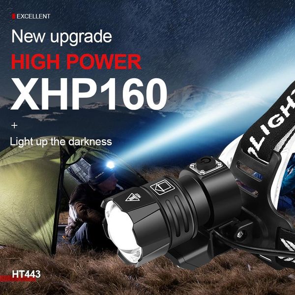 

headlamps most powerful xhp160+cob led headlamp high power head xhp90 usb rechargeable headlight 18650 lamps fishing light