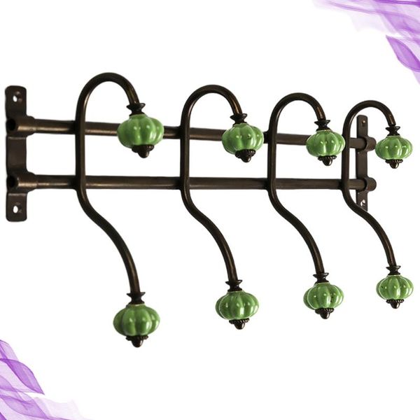 

1pc iron art wall mounted coat hat hanger stand holder rack creative hanging hooks for handbag (light brown) other home decor