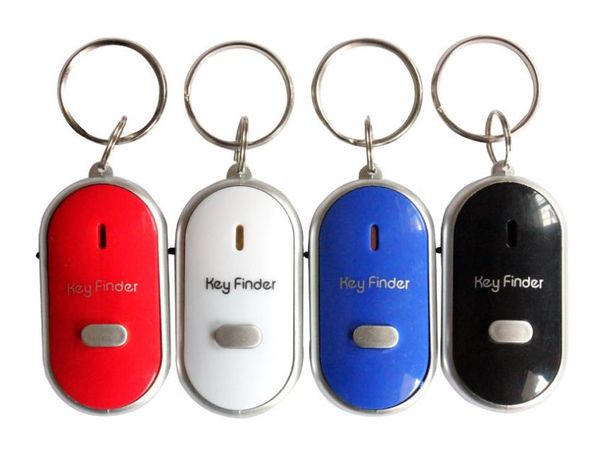 500 stücke Party Favor Whistle Sound Control LED Key Finder Locator Anti-Verloren Schlüssel Kette Localizator Schlüssel Chaveiro GESCHENK