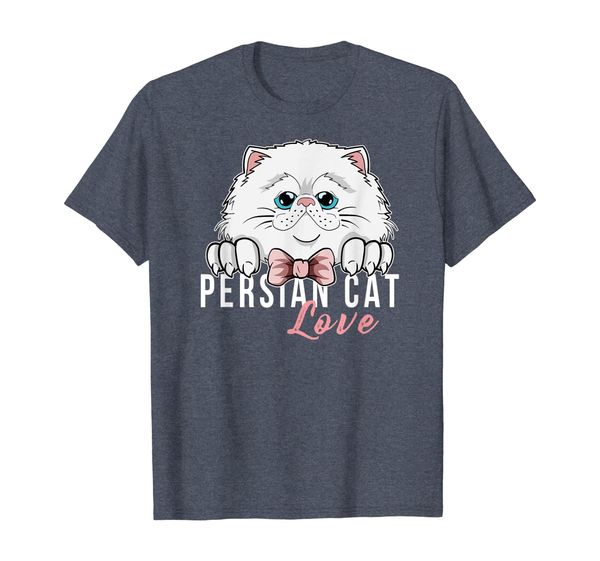 

persian cat love tee gift cute gift for kitten catkin fans t-shirt, White;black