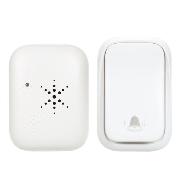 

wireless door bell doorbell battery chime operating at 500 feet with 38 melodies 3 volume levels & indicator light