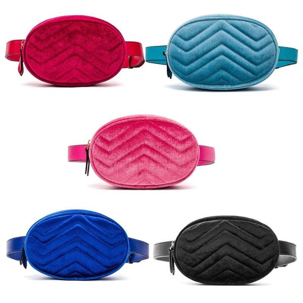 

waist fanny pack women leather velvet belt zipper waist bag travel wallet beach