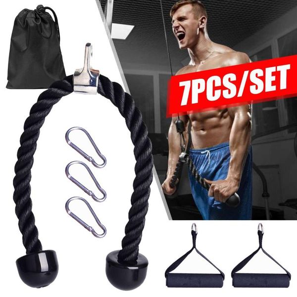 

resistance bands cable machine attachments tricep rope d-handle pully optional for gym fitness equipment weight lifting workout accessories