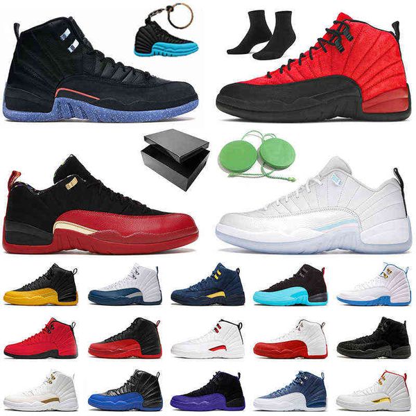 

2021 authentic jumpman gift with box original 12 12s basketball shoes low easter mens high university gold xii fiba flu game sports sneakers