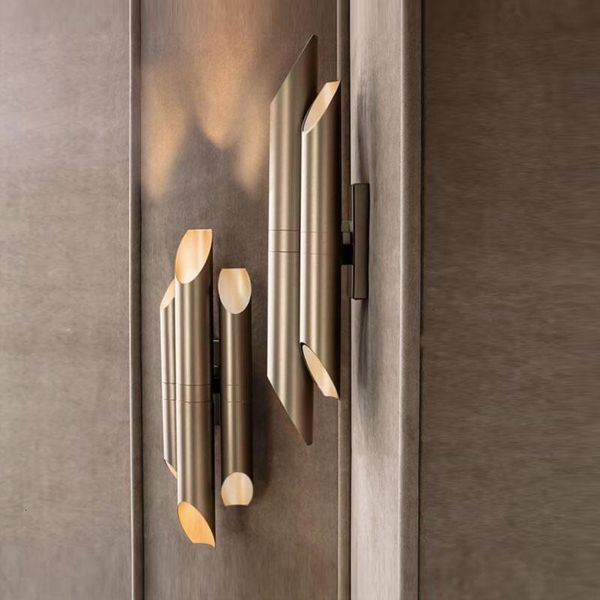 

wall lamp modern concise atmosphere originality metal continuous system light luxurious el a living room bedroom