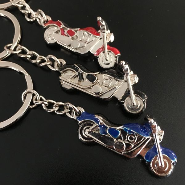 

new motorcycle key chain charm metal keychain men women car key ring 4 color key holder gift jewelry, Slivery;golden