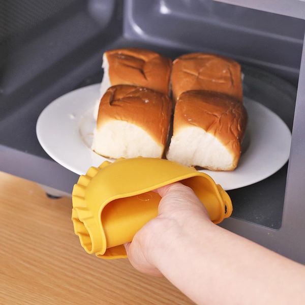 

table runner insulated heat plate clip 1 pcs microwave oven gloves thicken anti-scald kitchen organizer silicone pot clips