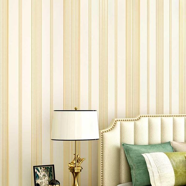 

wallpapers papier peint modern bedroom wall papers home decor blue beige stripe wallpaper for living room walls cover mural