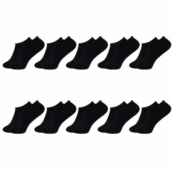 

men's socks 10 pairs slippers japanese thin cotton invisible man low cut no show wholesale black color men