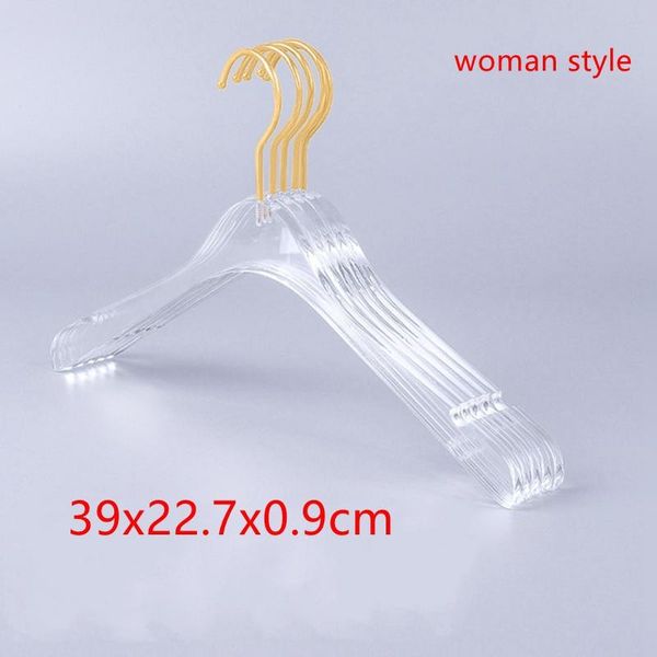 

hangers & racks 20pcs/lot luxury clothes clear acrylic dress transparent shirts holders for man woman lady kids