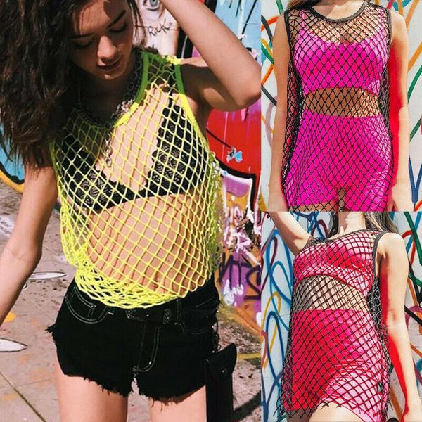 

womens summer casual mesh fishnet sheer cover up suit beach sets dresses bikini clothes, White;black