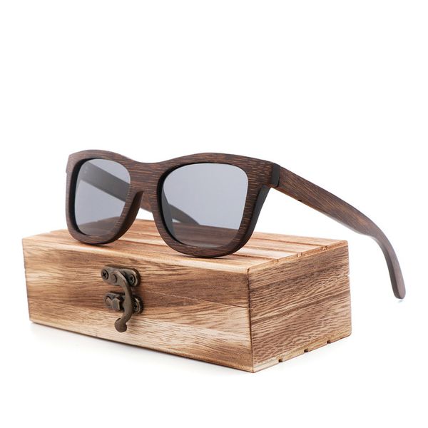 

brand promotions retro men polarized sunglasses good quality bamboo wood handmade sun glasses women gift bamboo box wooden, White;black