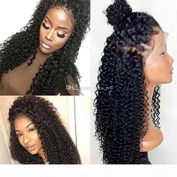 

glueless full lace wigs silk with high ponytail virgin mongolian hair silk base curly full lace front human hair wigs bleached knots, Black;brown