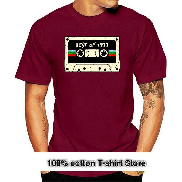 

men's t-shirts cassette tape of 1977 vintage men t shirt cotton s 6xl, White;black