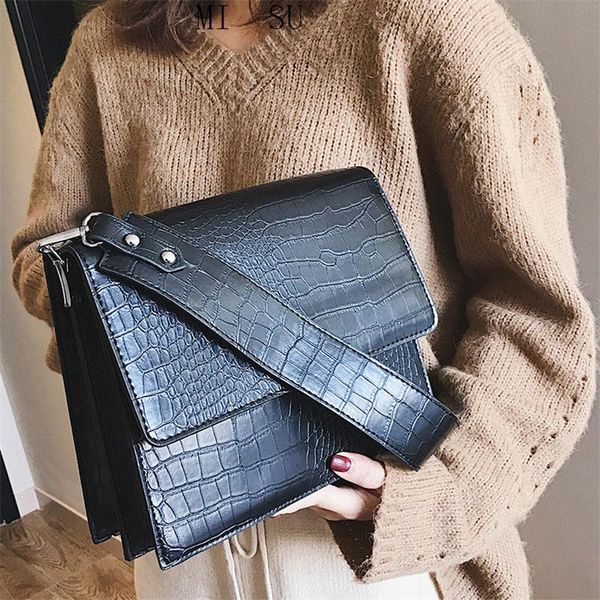 

small vintage bags retro female pu leather hasp messenger bags for girls ladies alligator crossbody for women handbags new