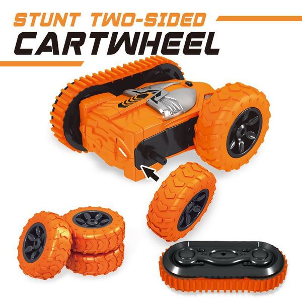 7.4V veículo de alta velocidade rc controle remoto stunt 2in1 dupla face veículos crawler stunt stunt veículo