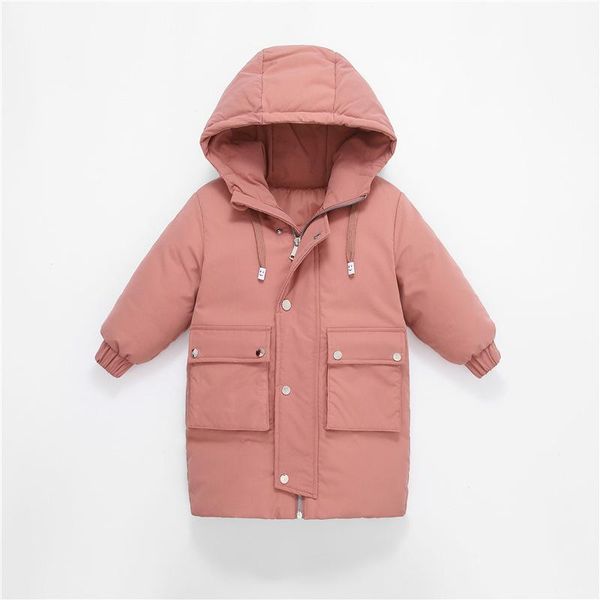 

down coat 2021 jacket for girls winter children's clothing thicken baby boys coats autumn long kids 4-10 years, Blue;gray